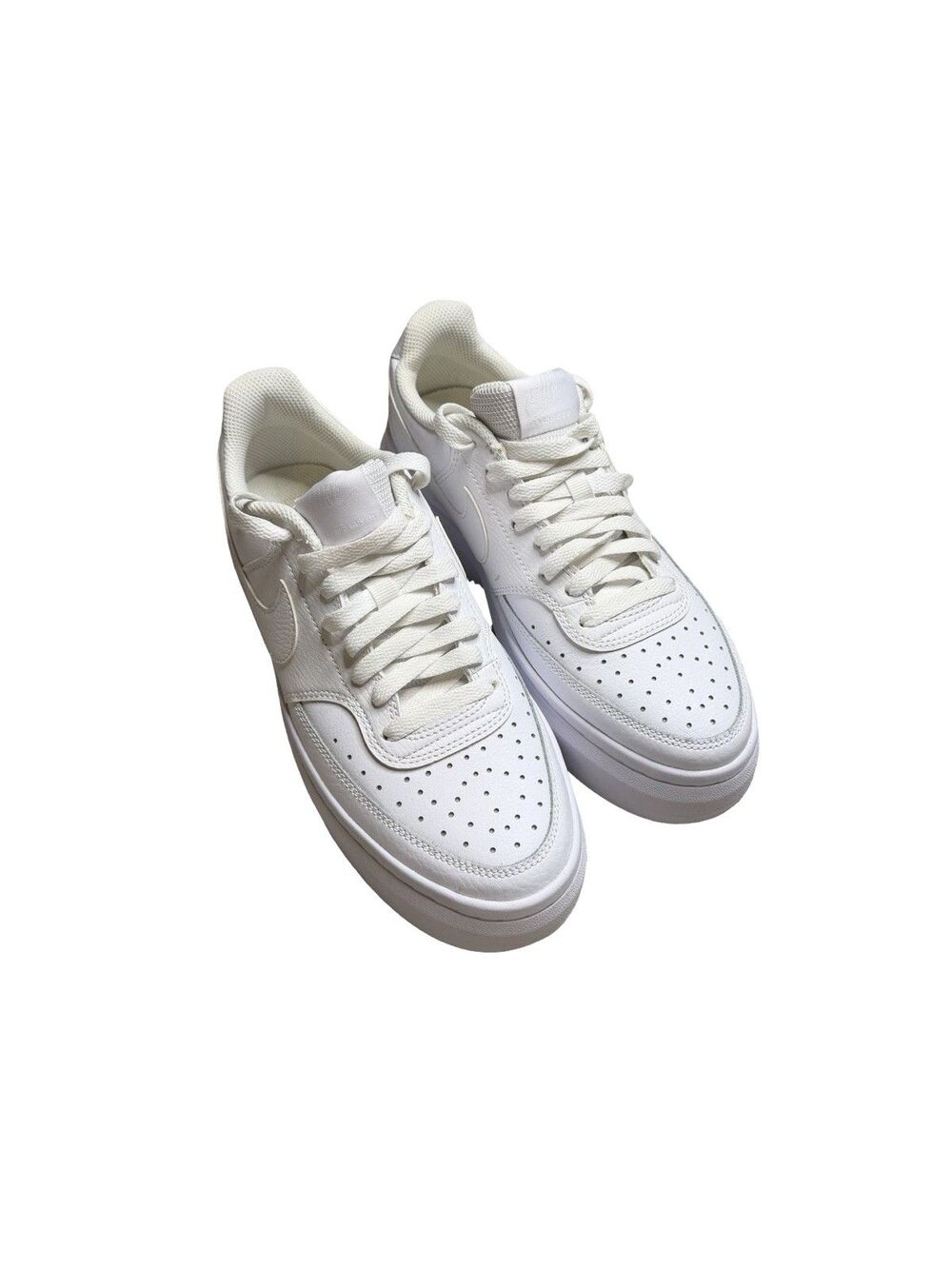 Women's Nike Court Vision Alta Leather Platform White Dm0113-100 Size 9